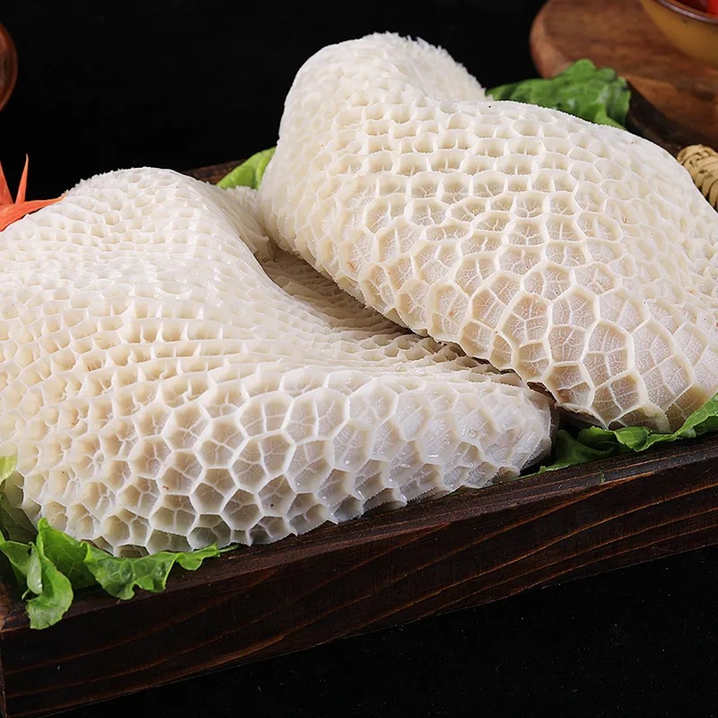 新鲜牛肚子冷冻半成品非全熟火锅食材生金钱毛肚整块黄牛肚批发