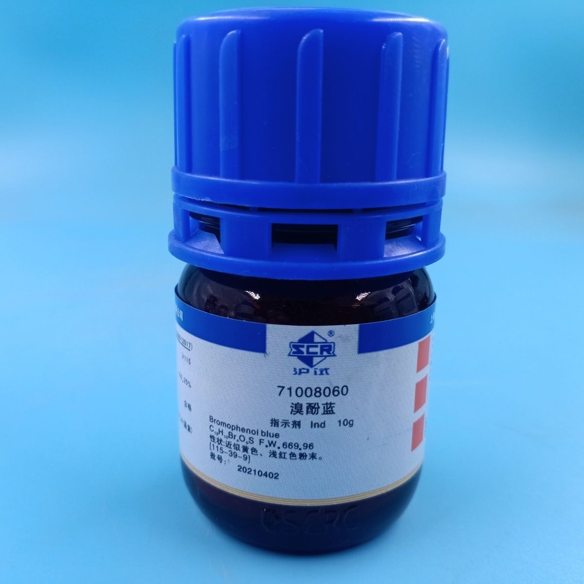国药沪试 溴酚蓝 溴酚兰 ind 10g克指示剂25g克实验室化学试剂