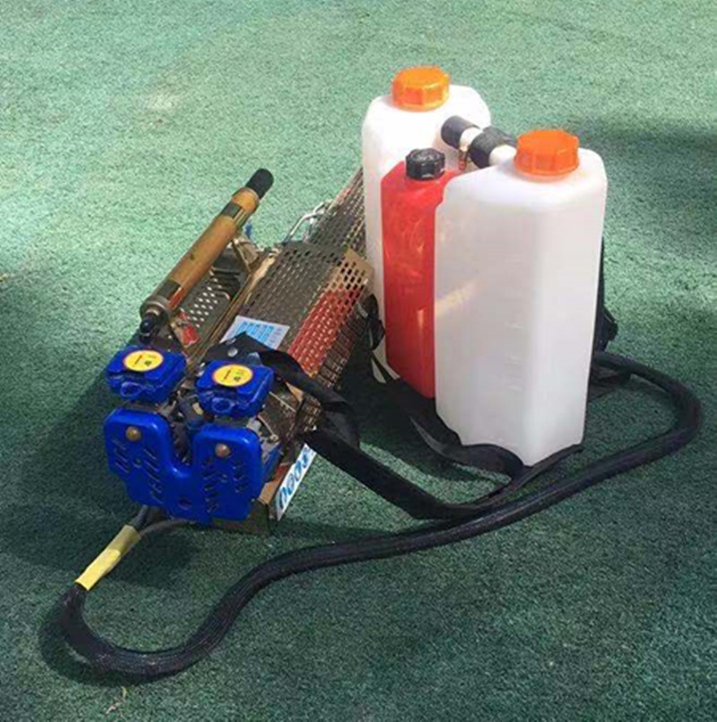 蔬菜大棚杀虫弥雾机 不锈钢双管消毒烟雾机 一键启动汽油弥雾机