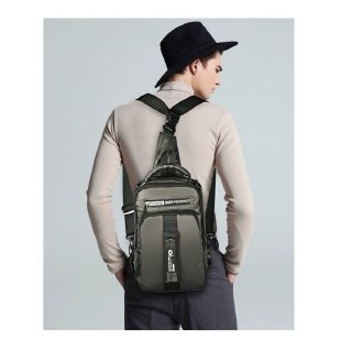 Cross-Border Men and Women Same Chest Bag 2022 New Autumn and Winter Fashion Simple Oxford Cloth Waterproof Sheet Backpack Cross-Body