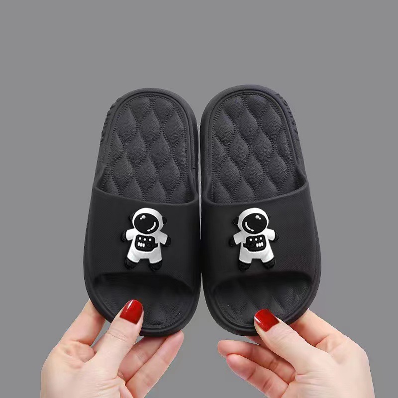 Children Children Slippers Shoes New Summer Cute Cartoon Rhombus Girl Baby Soft Bottom Children Slippers Cross-Border E-Commerce in Stock Wholesale