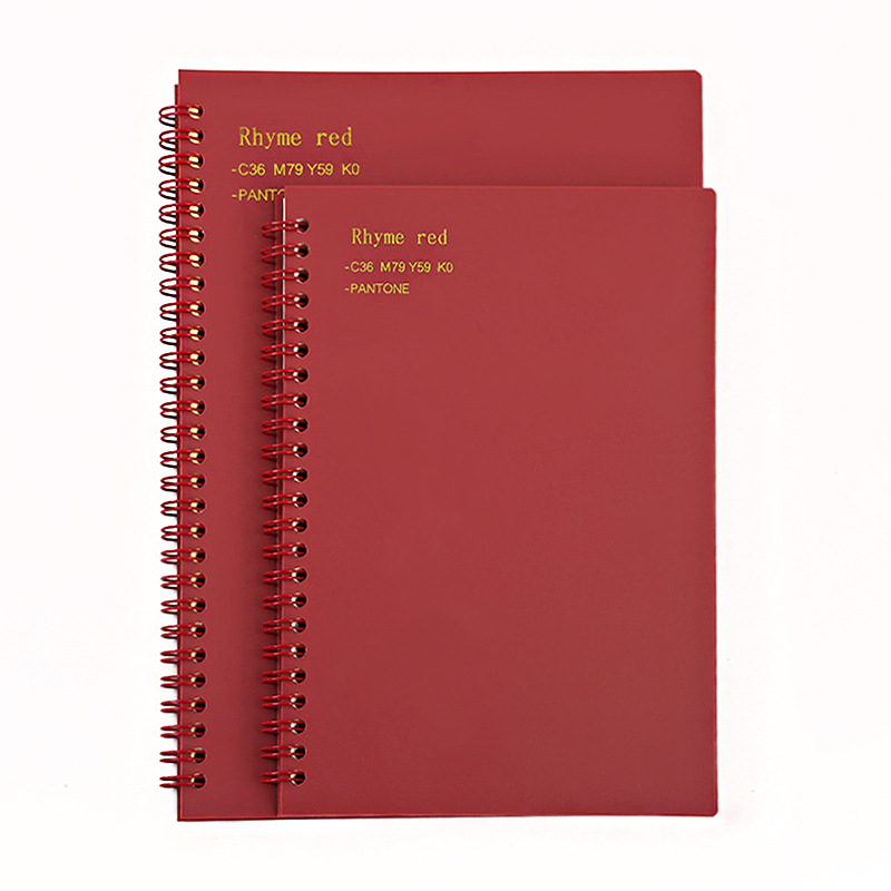 Retro Morandi Spot A5 Coil Notebook Pp Loose Spiral Notebook Can Be Used as Notebook Student Exercise Book Factory Direct Sales