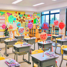 六一儿童节布置装饰场景装扮气球桌飘小学幼儿园班级教室活动用品