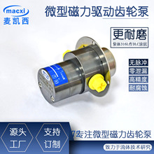 微型耐酸碱耐磨计量泵可调速颗粒液体循环输送齿轮泵麦凯西