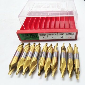 宏峰m35含钴镀钛中心钻 a型高速钢中心钻涂层 a1-a2-a3-a4-a5-co