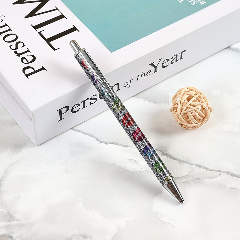 2023 Color New Prepuce Press Metal Ball Point Pen Lip Print Prepuce Ballpoint Pen Neutral Oil Pen