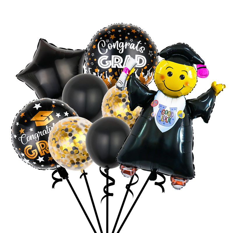 Cross-Border Amazon Graduation Balloon Set Graduation Certificate School Graduation Ceremony Graduation Season Party Decoration