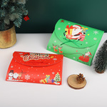 跨境卡通圣诞节平安果包装平安夜苹果礼盒糖果平安果包装空盒批发