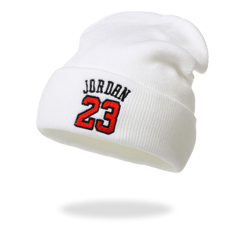 Cross-Border Jordan 23 Jordan Knitted Hat Basketball Hat Men's and Women's Autumn and Winter Outdoor Keep Warm Woolen Cap Beanie Hat