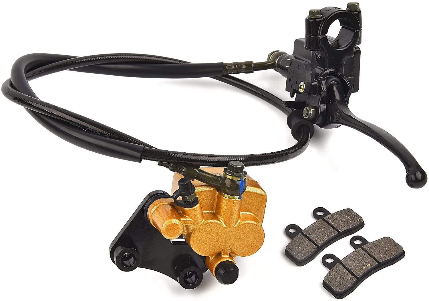 越野摩托车配件50-125cc crf50 xr前刹车上下泵卡钳碟刹带刹车片