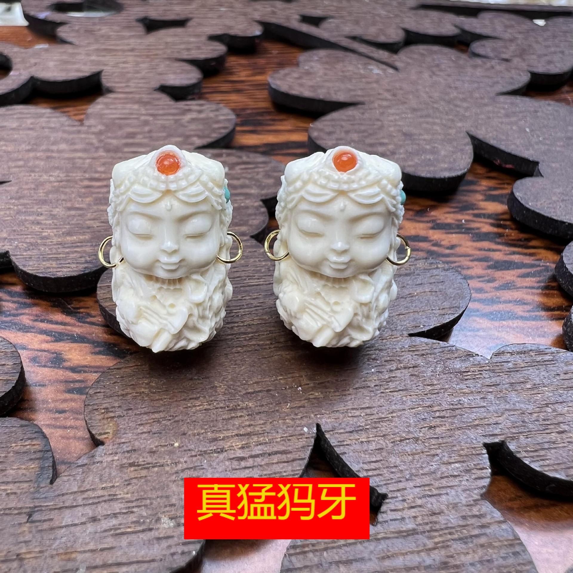 天然猛犸 天然猛犸精工雕刻手串手链项链吊坠佛头三通配饰-阿里巴巴