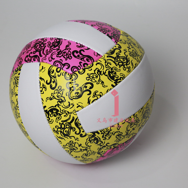 跨境新款彩色5号排球pu材质柔软高弹力比赛训练沙滩排球-阿里巴巴