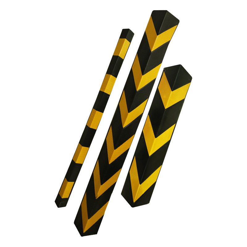 2米墙面防撞条圆角专用护墙保护包警示柱橡胶护角