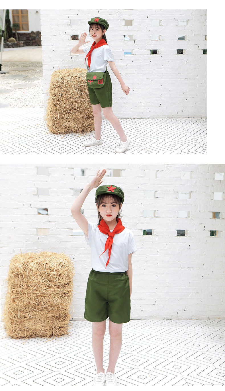 六一小红军演出服红星闪闪儿童套装表演服装八路军衣服小学生军装