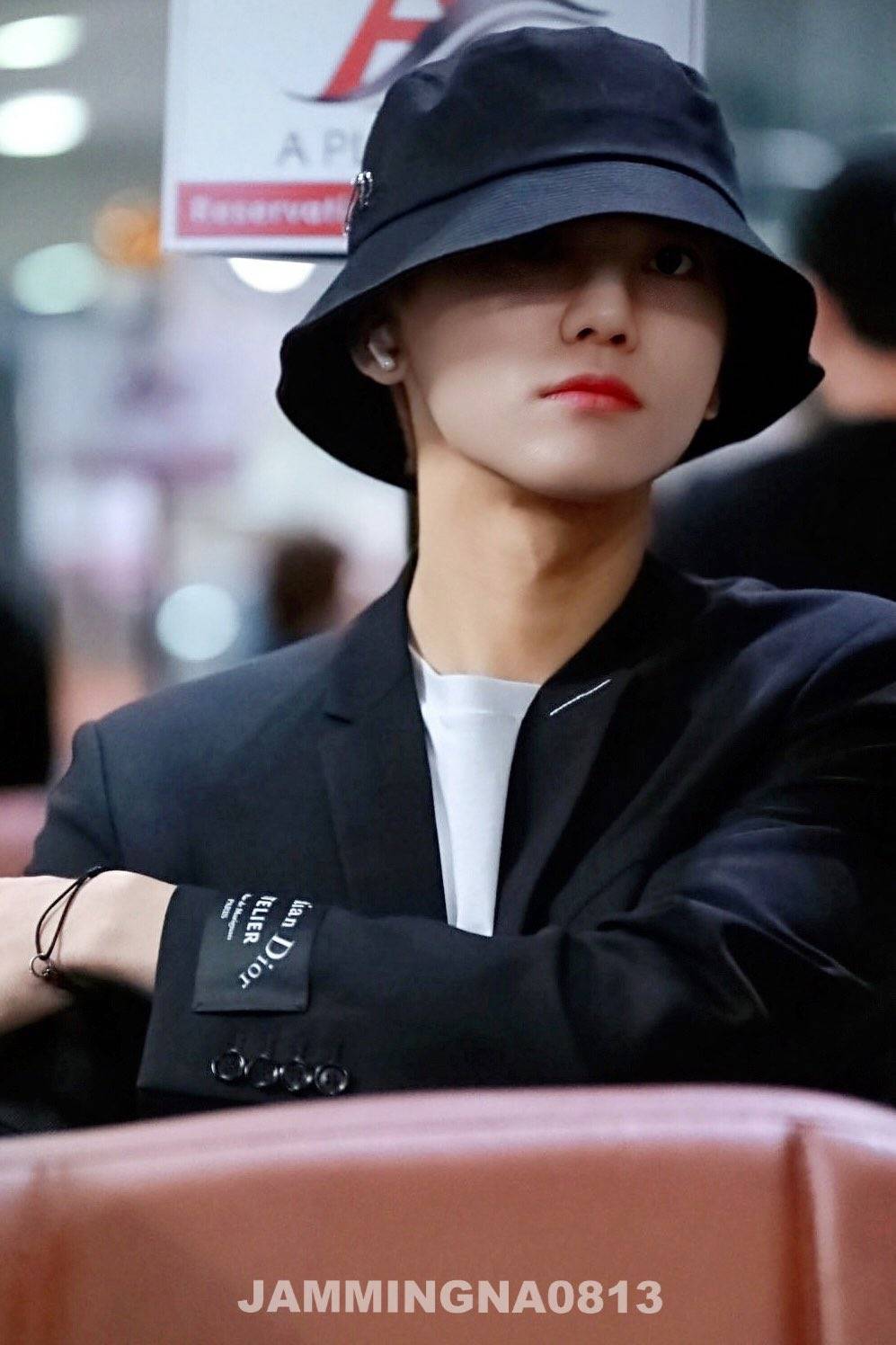 时代少年团严浩翔罗渽民同款渔夫帽男士个性别针装饰盆帽