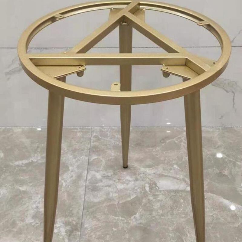 桌腿铁架现货铁艺圆桌腿金属桌脚餐台茶几支架餐台脚子办公支腿