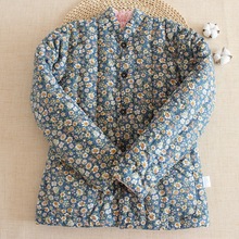 Handmade pure cotton cotton jacket ladies warm thickened跨境