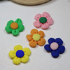 Manufactor Direct selling Linen Five flower 3.5-4cm Accessories Jewelry Flower Shoeshine