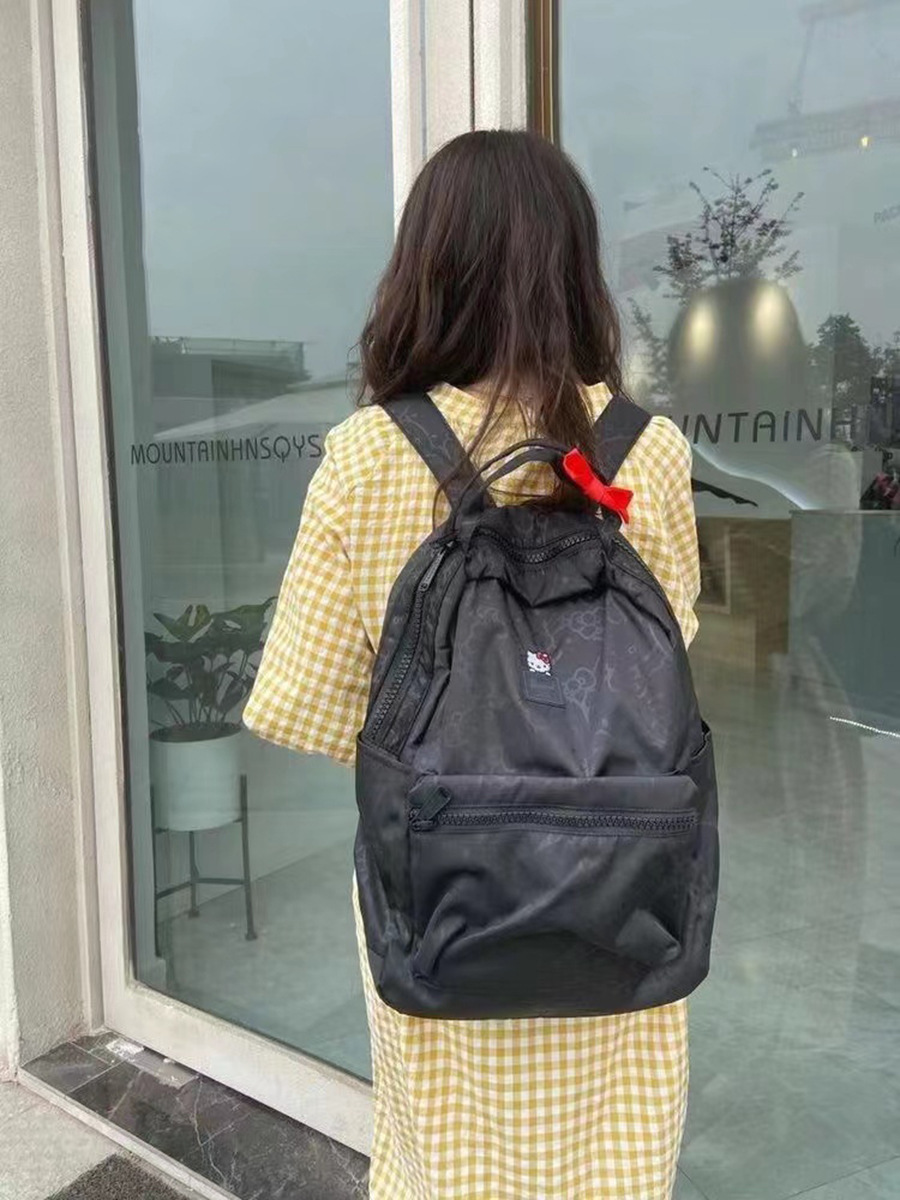 Niche Fresh Contrast Color Backpack Girl Ins College Style Color Matching Backpack Junior High School Student High School Student Schoolbag