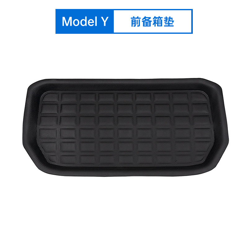 Applicable to Tesla 18-23 Modely/3 Car Foot Mat XPe Left and Right Rudder 3D Non-Slip Trunk Cushion