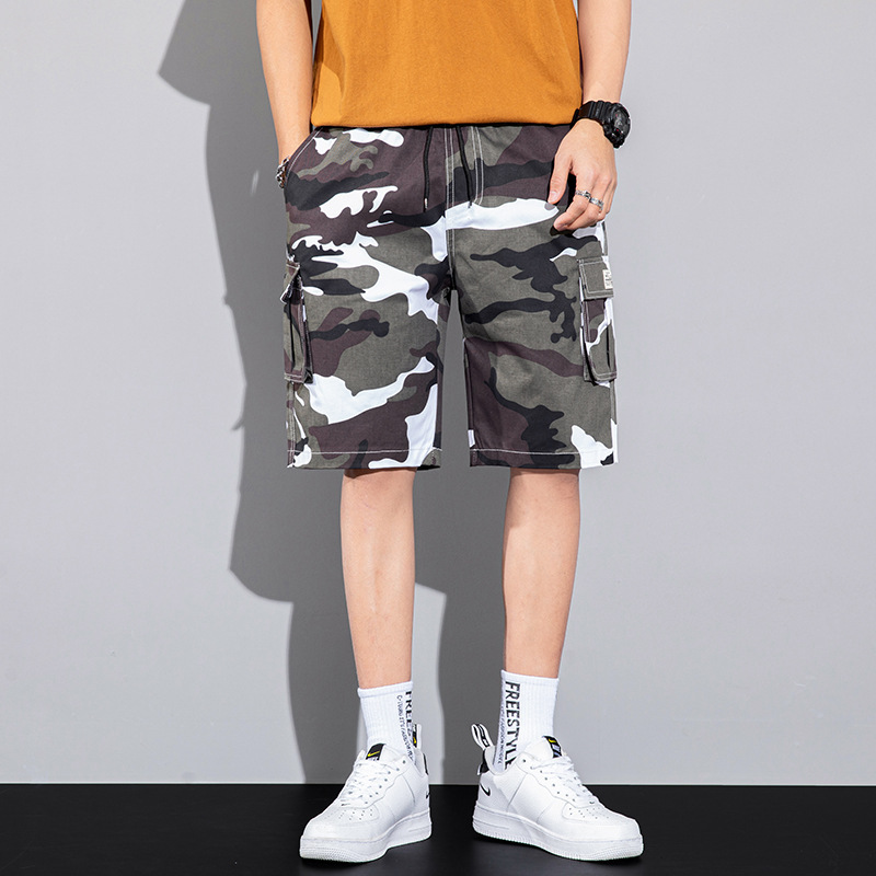Men's Shorts Men's Summer Korean Style Trendy Loose Camouflage Fifth Pants Sports Fifth Pants Trendy Casual Working Pants