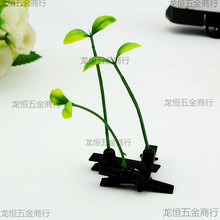 长花草草头发夹仿真批发长小头上发夹花头物草豆芽卖萌槙物值神器