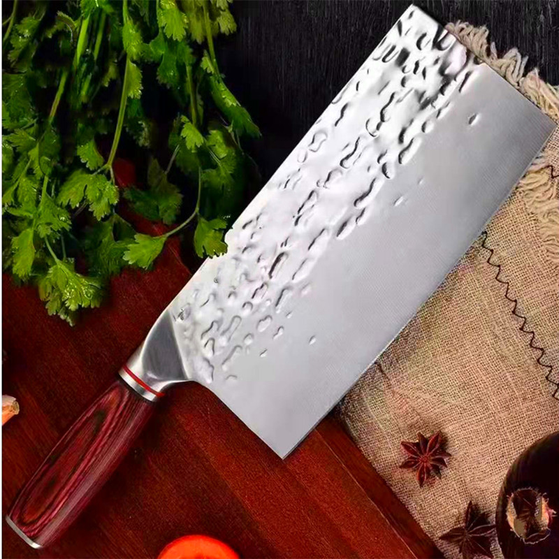 齐小涛钢头斩切刀家用锋利切肉片刀广东阳江厨房刀具套装砍骨菜刀