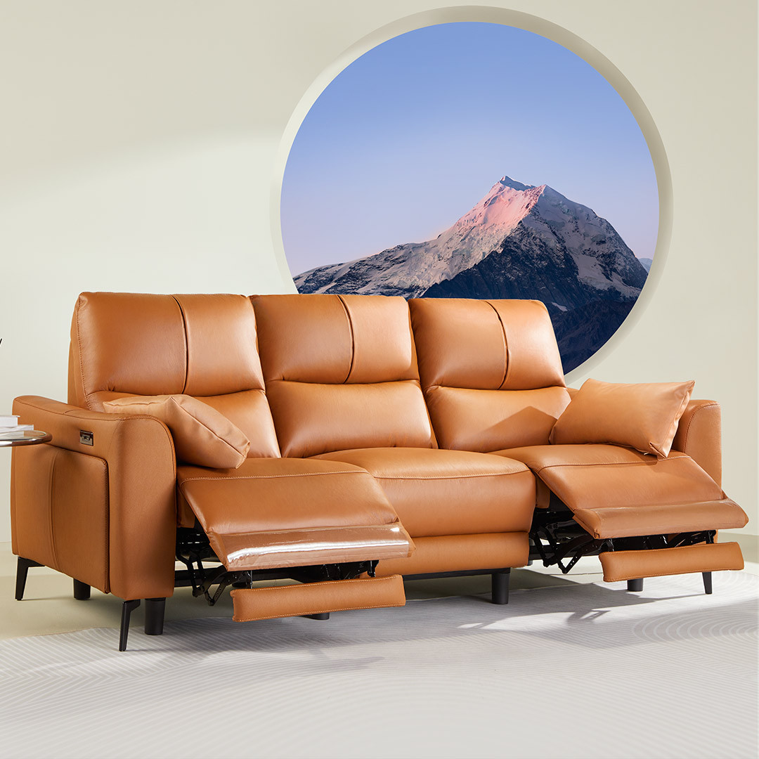 有品8H真皮意式极简电动沙发 可调节功能座椅双电机B9