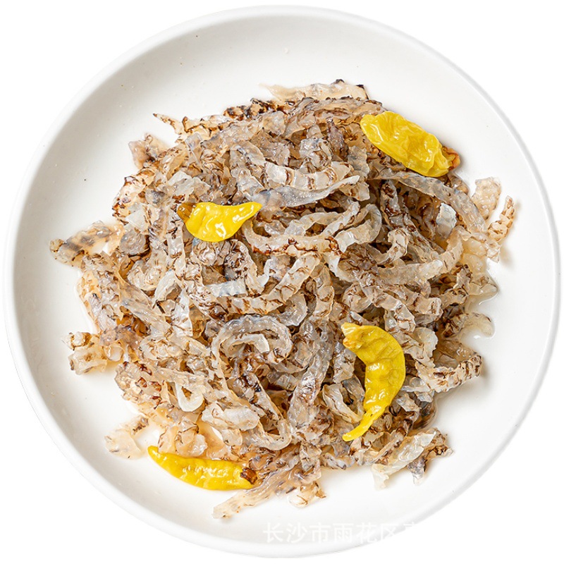 荷味泡椒鱼皮500g酒店商用鱼皮丝开袋即食下酒菜凉拌海味零食凉菜