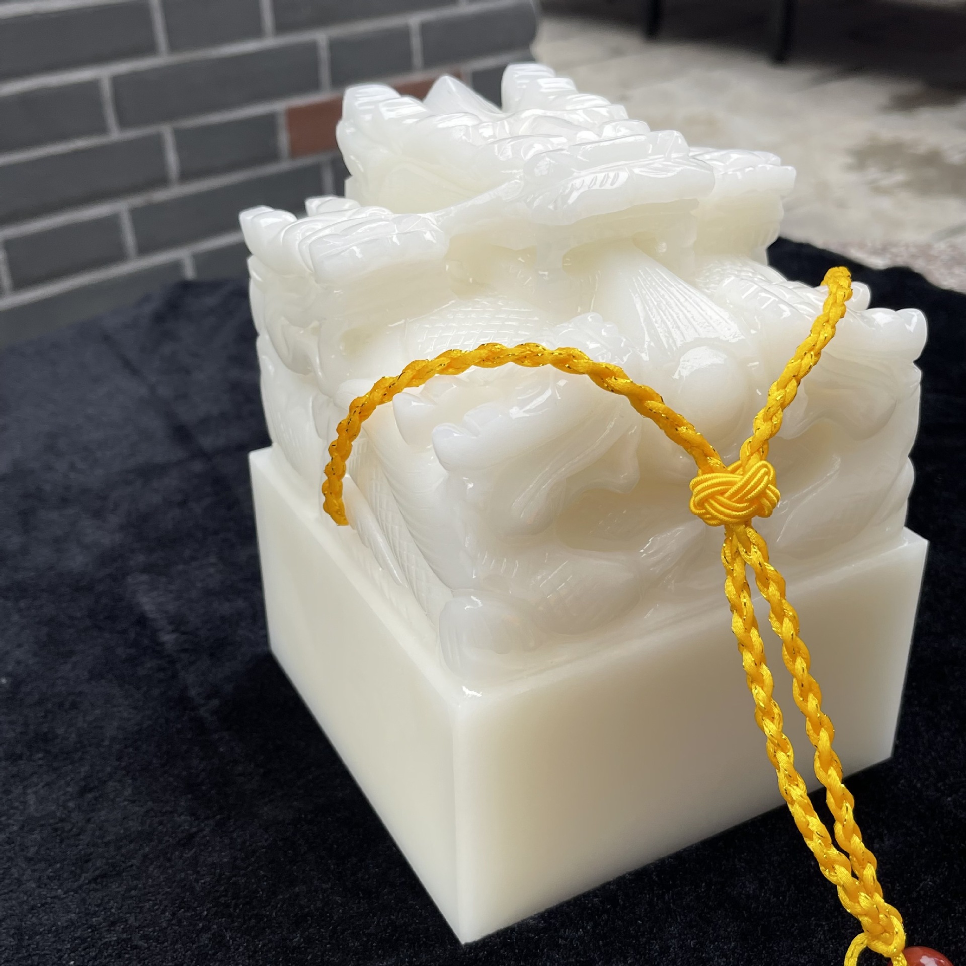 汉白玉玉石印章五龙玉玺各种款十二生肖龙头篆刻公司礼品批发