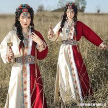 2023新款藏袍服装女云南丽江西藏旅游摄影民族风旅拍写真藏族服装