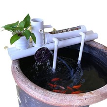 鱼缸过滤器小型三合一净水循环系统瀑布家用圆形瓷缸养鱼池过滤器