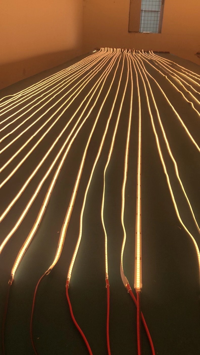 24v线条灯cob灯带免焊接头led线性铝槽灯货架展示架柜台12v软灯条