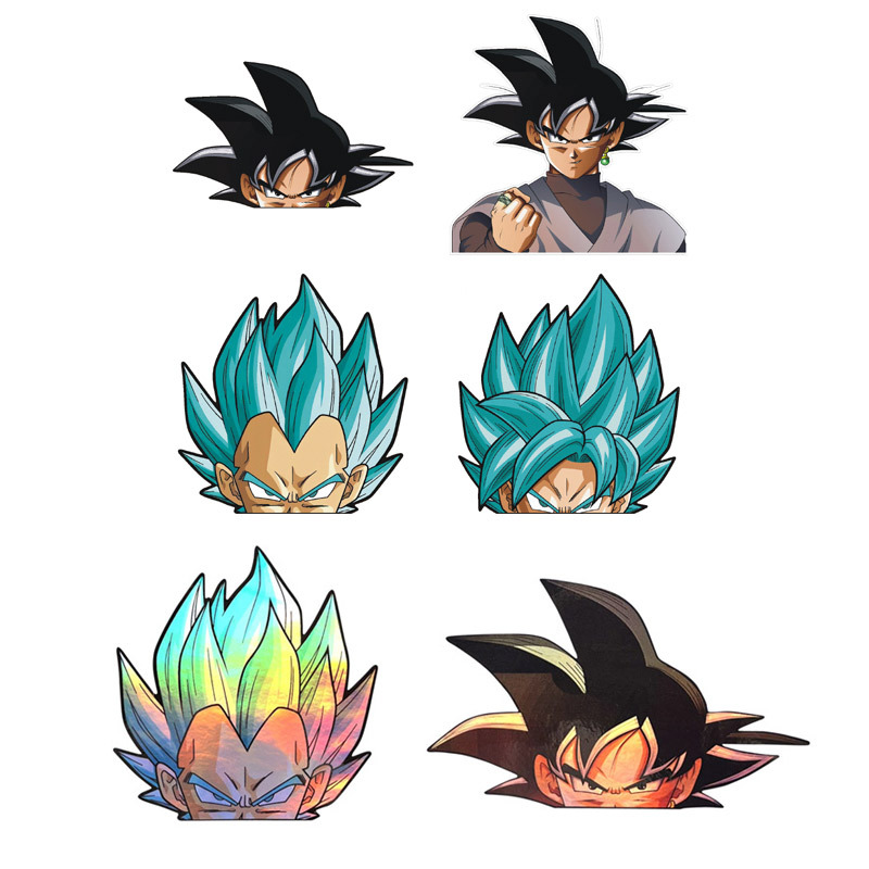 反光七龙珠汽车贴纸创意动漫摩托车贴创意车身划痕贴