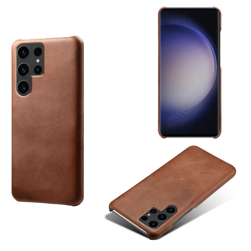 适用三星s24ultra保护皮套samsung s23ultra小牛纹手机套贴皮壳