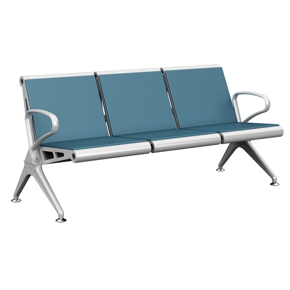 定制医疗家具公司 医院长排候诊椅医用皮垫等待椅候诊区椅子