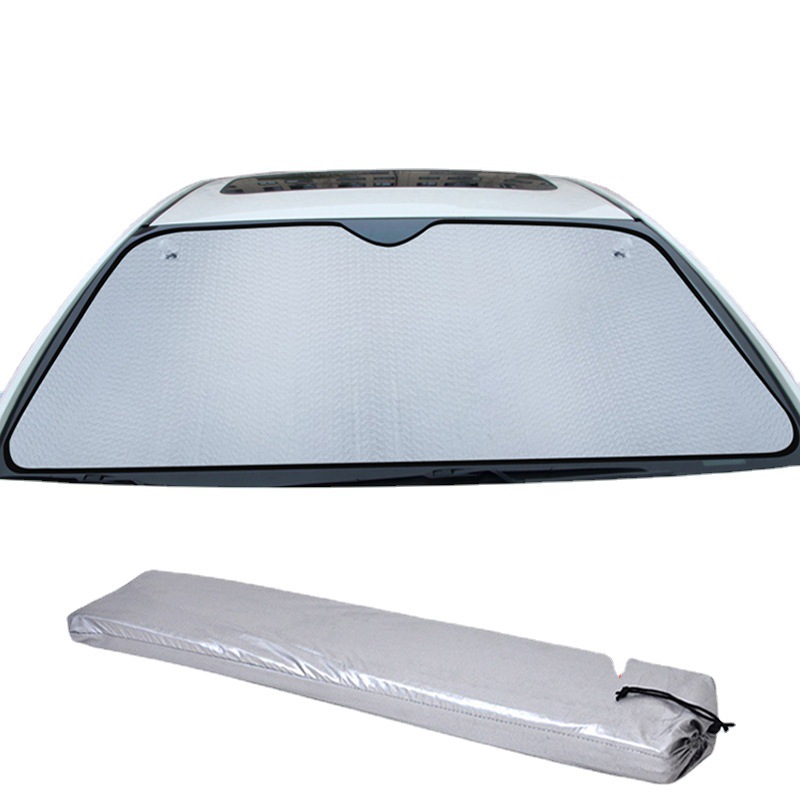 Five-Layer Thickened Sun Protection Car Sunshade Front Window Sun Shield Aluminum Foil Insulation Car Light Barrier Sun Visor Universal