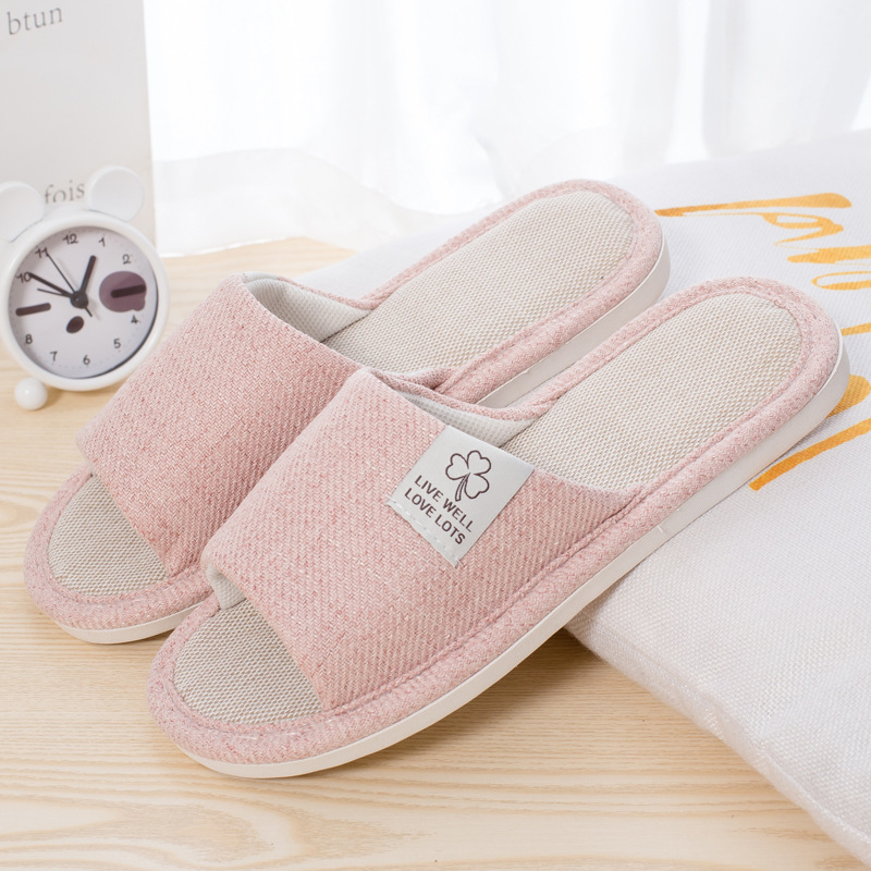 Factory Hot Sale Fashion Women's Four Seasons Linoleum Floor Board Slippers Home Indoor Couple Comfortable and Non-Slip Slippers Summer Wholesale