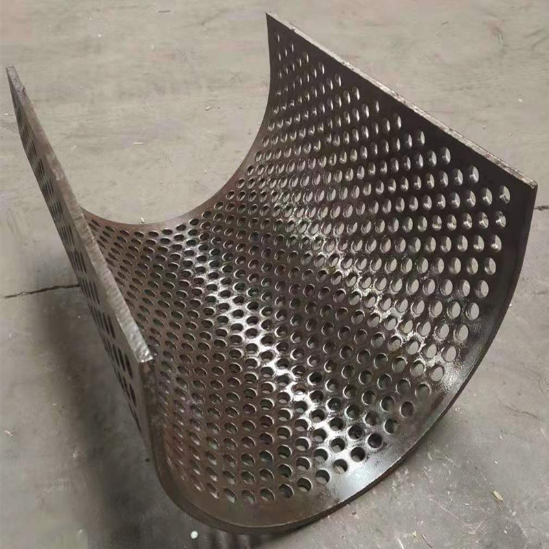 林兴粉碎机筛网厂家批发锰钢破碎机筛板不锈钢重型筛板网圆孔罗底