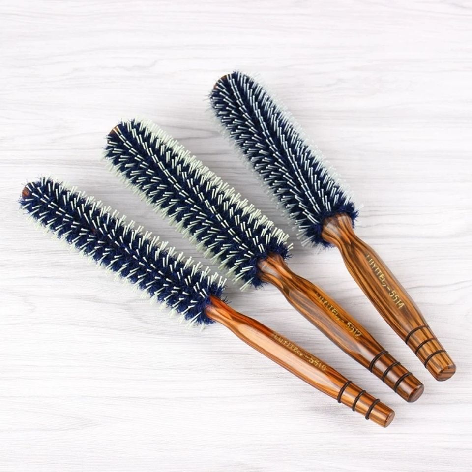 美发卷发梳内扣梳子学生家用吹头发男士造型木梳滚梳卷梳梨花头梳