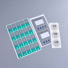厂家定 做pvc面板薄膜开关按键面贴PC丝印面板不干胶 PET控制标牌