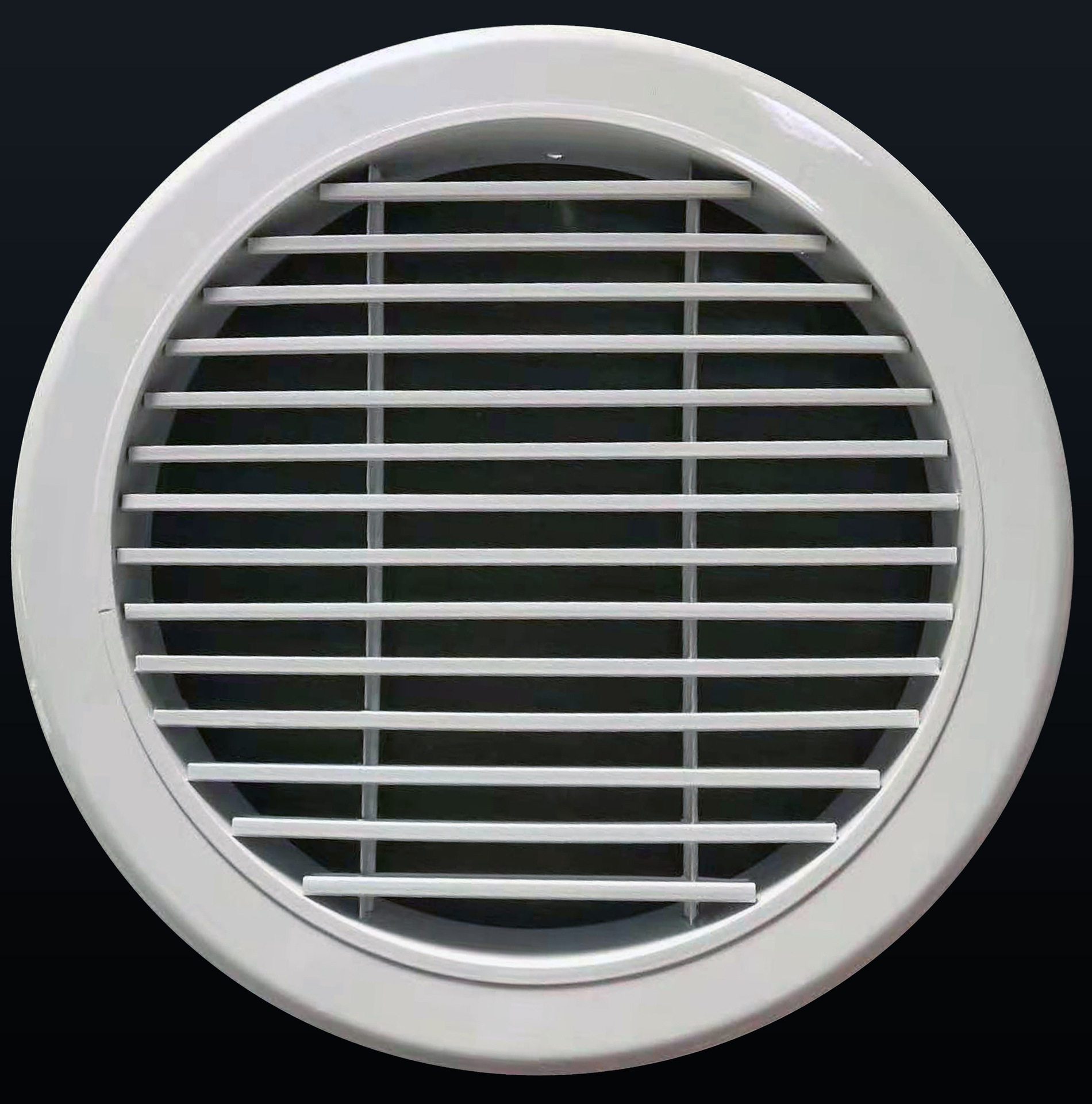 批售 圆形单层格栅风口条形百叶风口 圆形钢百叶窗 圆型防雨风口