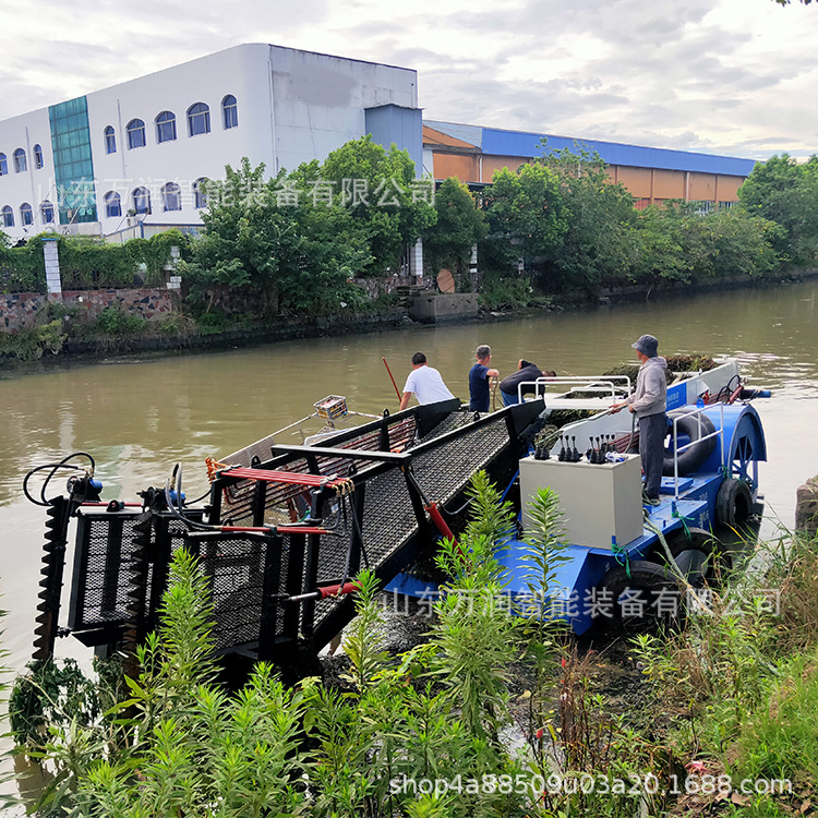 湖南水面垃圾打捞船 湖北水库漂浮物打捞船 大型河道保洁船现货