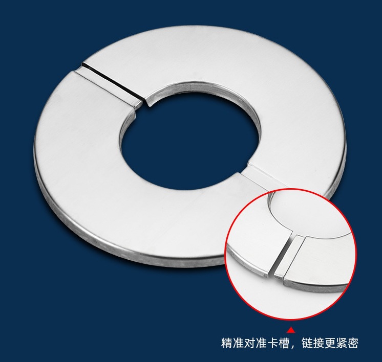 Stainless Steel Heating Pipe Smoke Vent Water Pipe Wall Hole Wall Hole round Split Disassembly-Free Decorative Cover Decorative Hole Covers