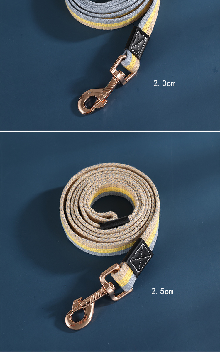 宠物帆布牵引绳加长加厚训狗绳牵引绳帆布遛狗绳拴狗绳外贸热销