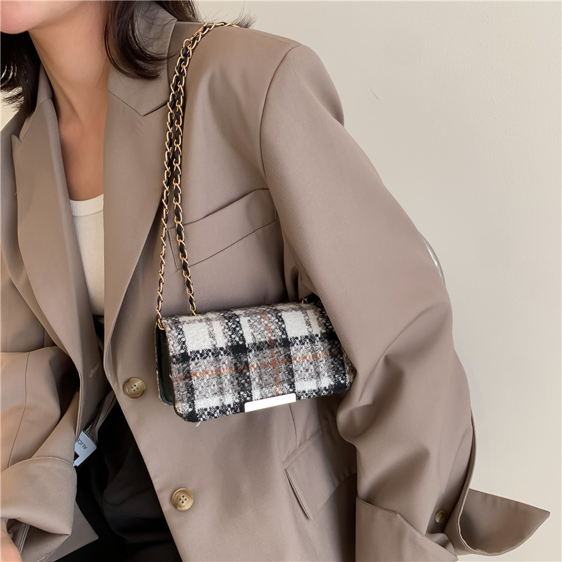 Cross-Border Bag Women's Bag Bag Autumn and Winter New All-Match Underarm Small Square Bag Ins Fashion Chain Shoulder Messenger Bag