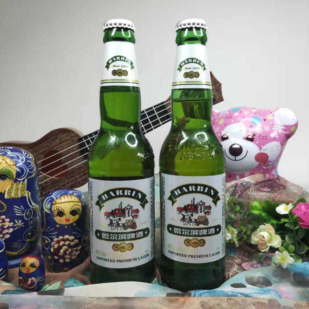 哈尔滨啤酒 小瓶哈啤1900 出口俄罗斯 330ml 多省包邮-阿里巴巴