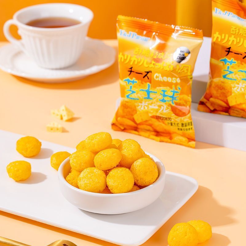 零食切达芝士球海苔味日式球球烧网红休闲散装解馋小零食宿舍代餐