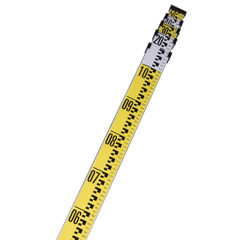 塔尺标尺刻度尺3/5/7米伸缩尺杆测量工具水准仪测量尺