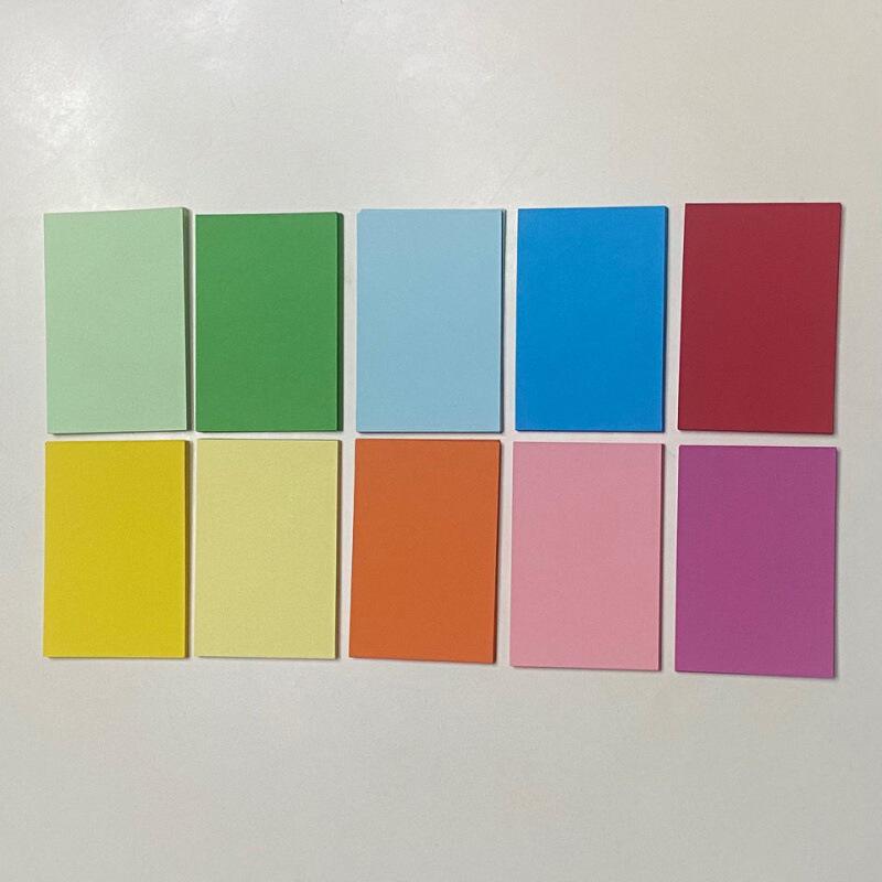 空白卡片120张/包小卡片diy色彩卡单词卡迷你卡纸明信片跨境批发